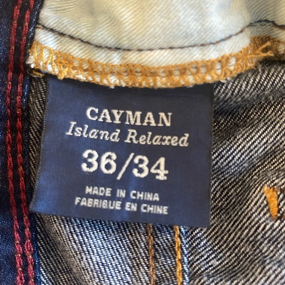 Tommy Bahama Men’s Cayman Island Relaxed Jeans 36/34 Dark Blue - EUC - Picture 4 of 6